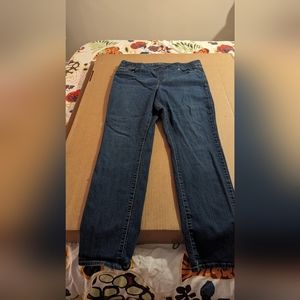 Levis dark wash jeans, pull-on, size 16